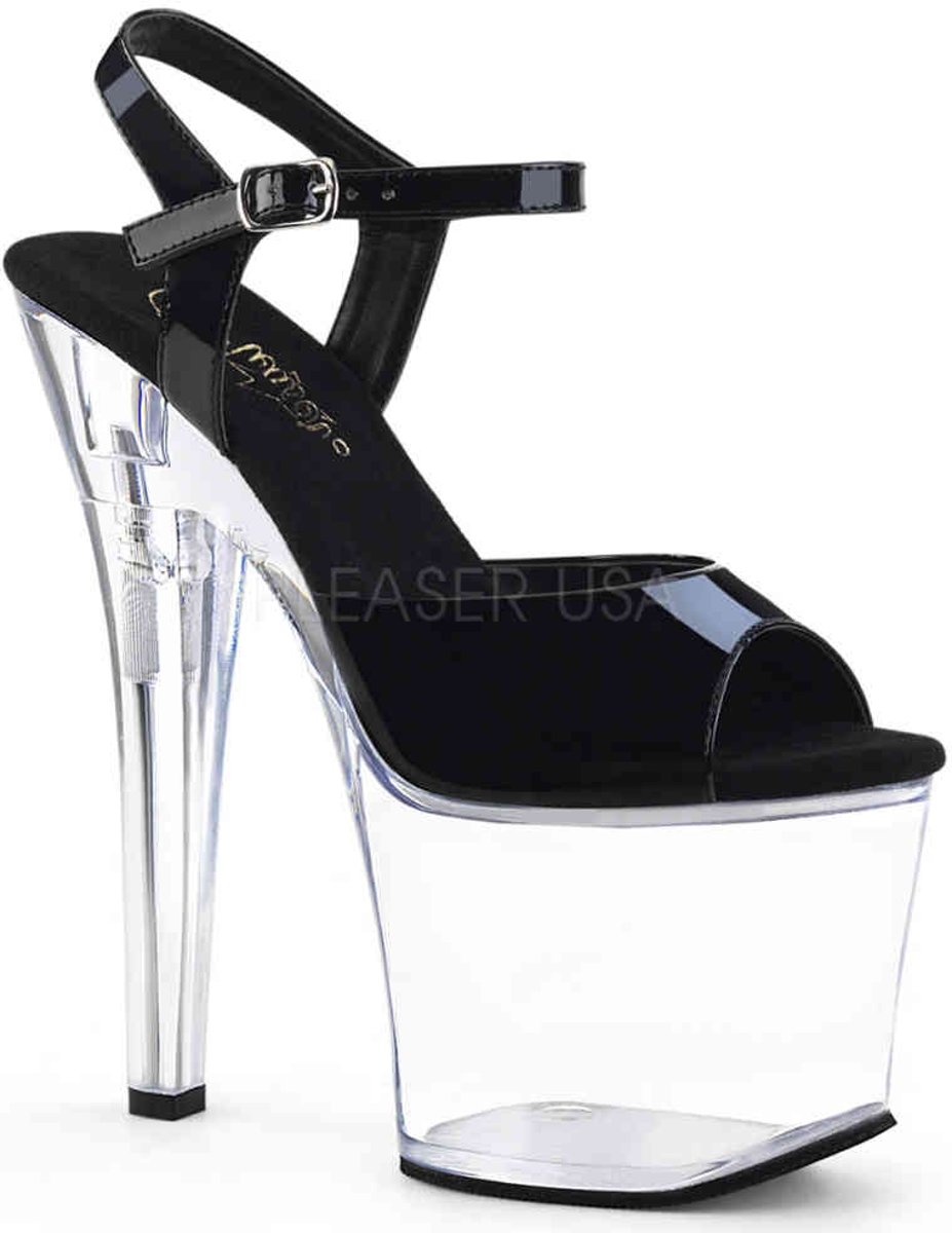 EU 35 = US 5 | RADIANT-709 | 7 Heel, 3 1/4 PF Ankle Strap Sandal